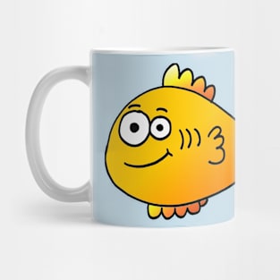 Happy Goldfish Doodle Mug